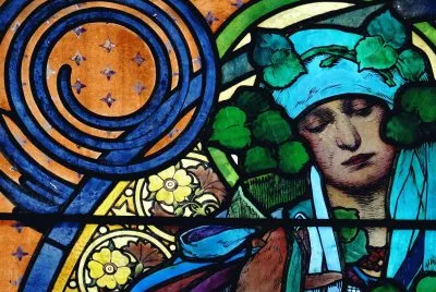 פאזל של Alfons Mucha. Vitraux