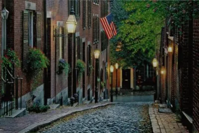 UNA BONITA CALLE EN BOSTON