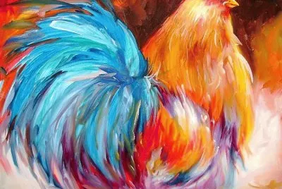Big Rooster by Marcia Baldwin