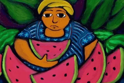 Eating Water Melon  Guatemala