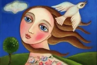 Girl with Bird