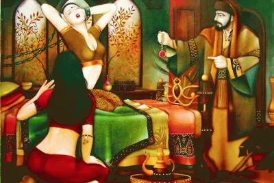 Iraqi art by Nasir Thamir jigsaw puzzle