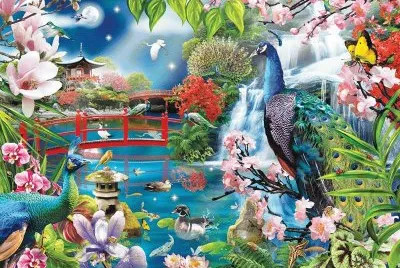 Peacock Garden jigsaw puzzle
