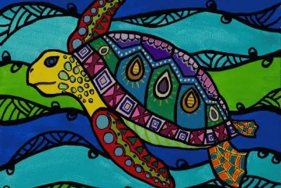 Hawaiian Honu Sea Turtle by Else Jens jigsaw puzzle