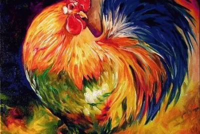 Walking Rooster