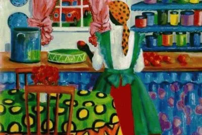 Canning Red Tomatoes  by Jonathan Green jigsaw puzzle