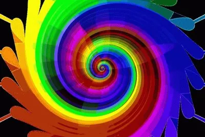 Rainbow Swirl Art
