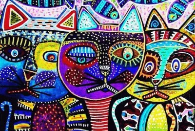 Cats dreaming of Fish