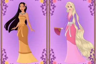 Pocahontas Rapunzel jigsaw puzzle