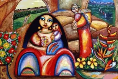 Colombian Mother and Child