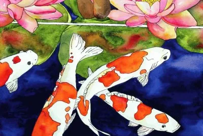 Cape Carp with Waterlilly jigsaw puzzle
