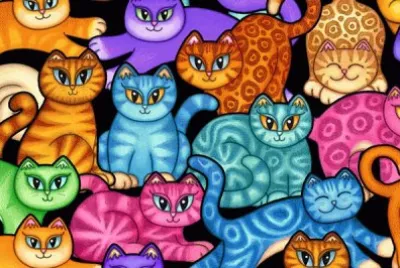 Colorful Kittens