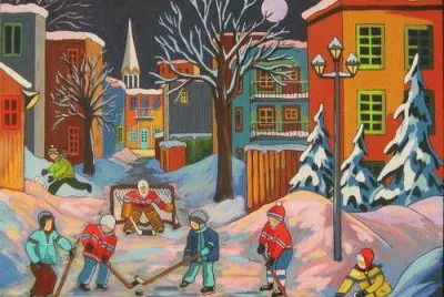 Ice Hockey on the Street