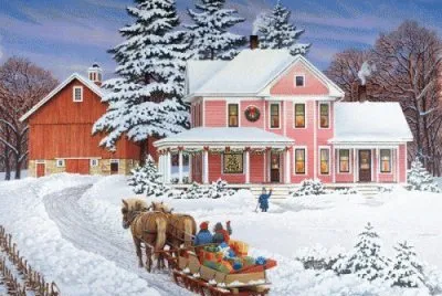 At Home just before Christmas jigsaw puzzle