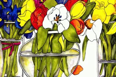 Vases with Flowers