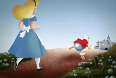 Alice and rabbit jigsaw puzzle