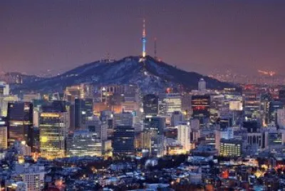 Paisaje Nocturno de SeÃºl Corea jigsaw puzzle