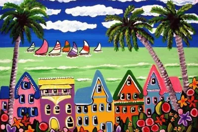 Tropical Beach scene