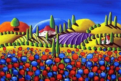 Tuscan Scene by Renie Britenbucher