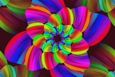Rainbow Flowers jigsaw puzzle