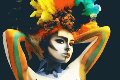 mujer color