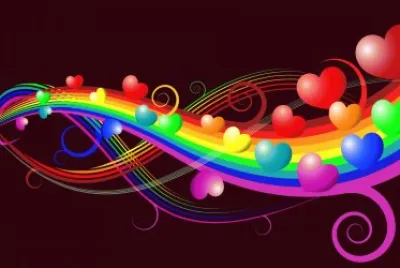 פאזל של Corazones de colores 9