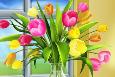 פאזל של Jarron de flores