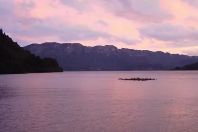 Sunset Lake Waikaremoana