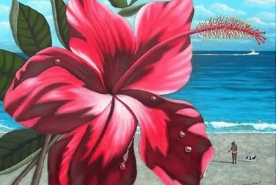 Hibiscus Painting jigsaw puzzle