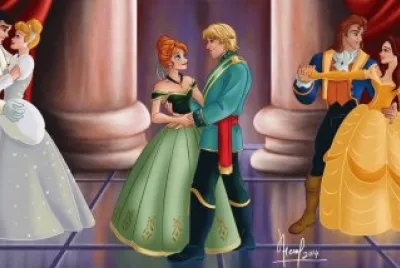 CinderellaPrince AnnaKristoff BelleBeast