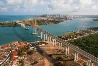 Ponte Newton Navarro no rio potengi - Natal - RN