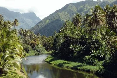 פאזל של Valle de Papenoo. TahitÃ­