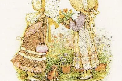 niÃ±as cuidando las flores