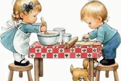 niÃ±os cocinando