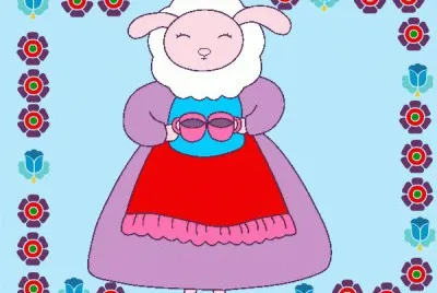 ovejita con tazas