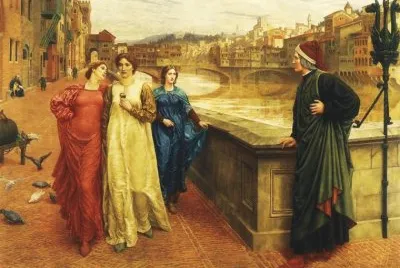 Henri Holiday  "Dante y Beatrice "