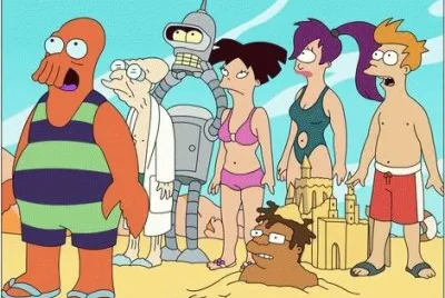 Futurama Beach jigsaw puzzle