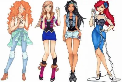 Merida Anna Pocahontas Ariel