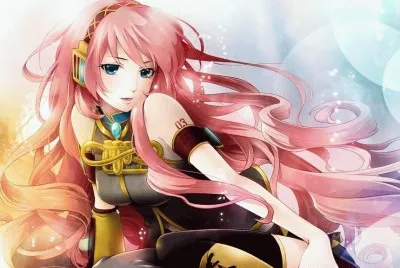Mujer animÃ© de pelo rosa