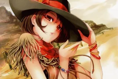 Mujer animÃ© vaquera