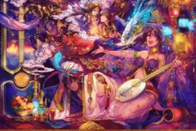 Fiesta de animÃ©s estilo Ã¡rabes.