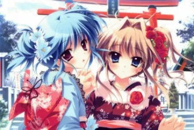 NiÃ±as animÃ© con kimono