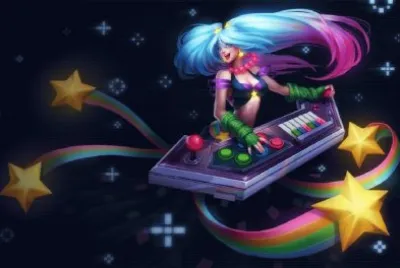 Chica DJ con estrellas