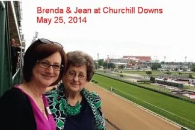 Brenda and Jean at Churchill Downs