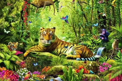 en la jungla jigsaw puzzle