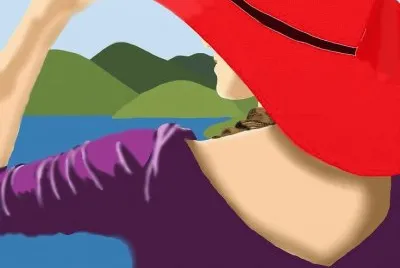 Lady with red Hat
