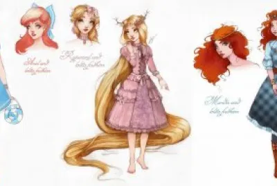 Ariel Rapunzel Merida