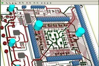 פאזל של 3D PCB Layout