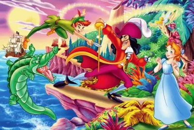 פאזל של Peter Pan y Garfio