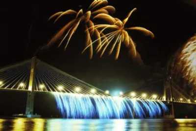 Rosario de fiesta. Santa Fe. Argentina
